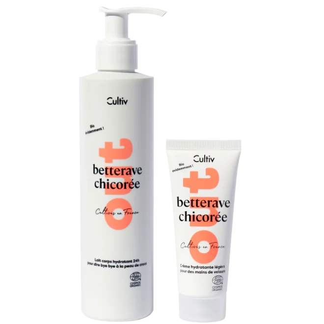 Packshot crème main + lait corps