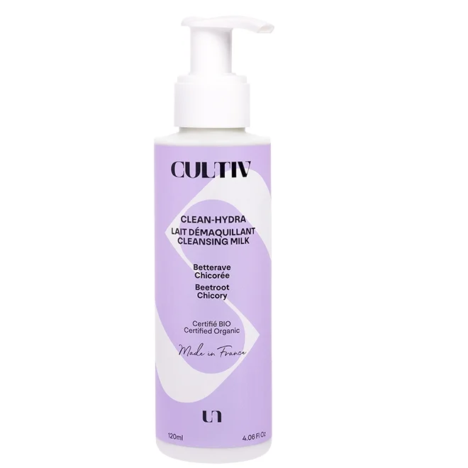 Lait démaquillant visage sans parfum bio Cultiv Lait démaquillant visage sans parfum bio Cultiv