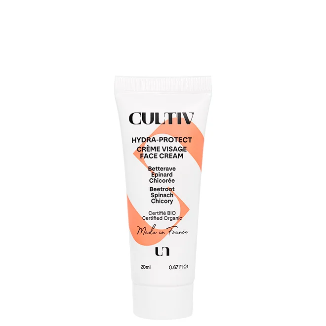 Crème visage hydratante bio Cultiv format voyage Crème visage hydratante bio Cultiv format voyage