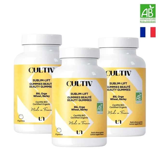 Gummies peau fermeté bio 3 mois Cultiv Gummies peau fermeté bio 3 mois Cultiv