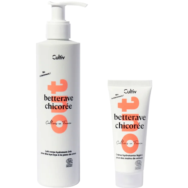 Packshot crème main + lait corps